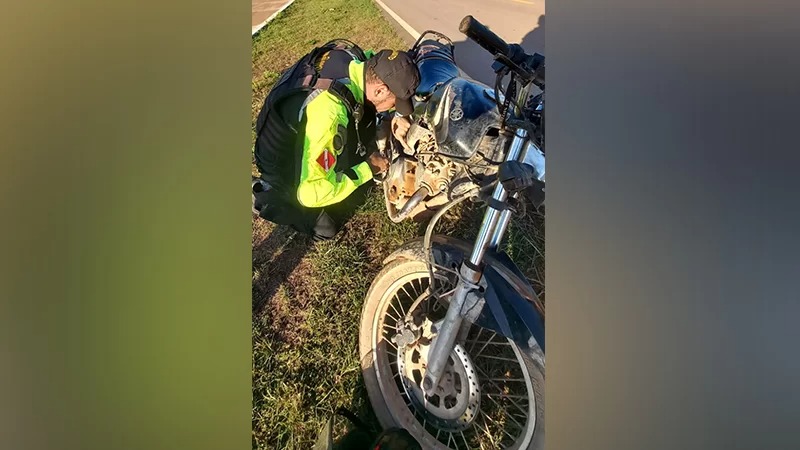 Motocicleta com indícios de adulteração é apreendida durante fiscalização em Itupiranga