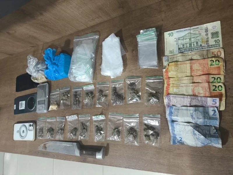 Detento em saída temporária é preso com drogas em Parauapebas