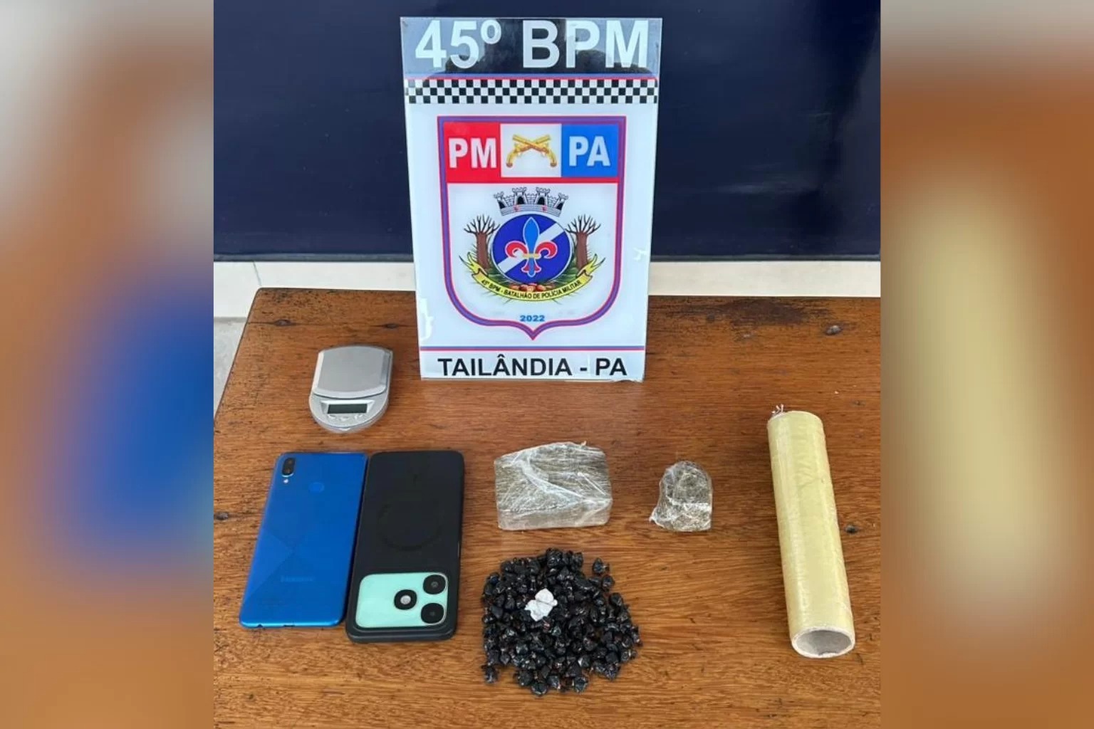 Dois homens são presos com drogas e mandado de prisão na PA-150, em Tailândia