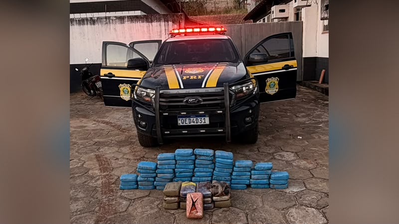 PRF apreende mais de 80 quilos de drogas durante fiscalização em Novo Repartimento