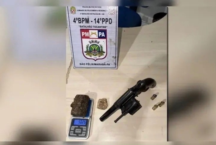 Adolescente é apreendido com arma e drogas durante operação em Marabá