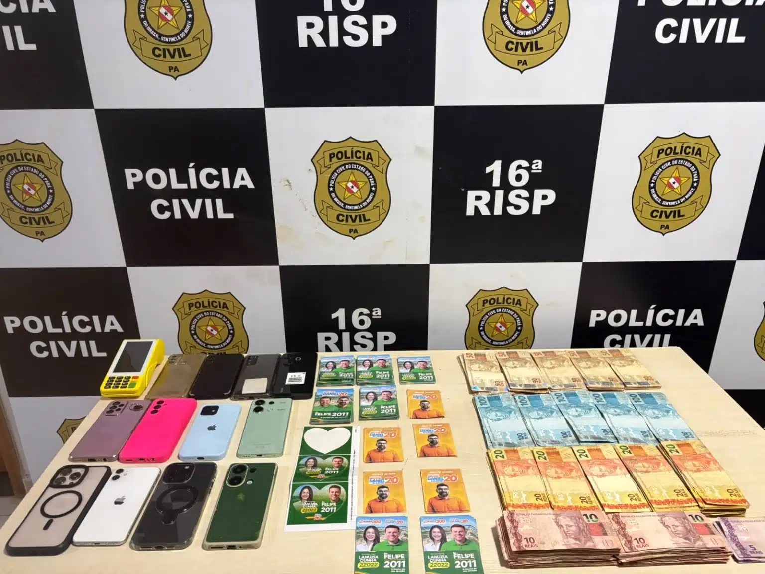 Polícia conduz 11 pessoas e apreende mais de R$ 17 mil em Parauapebas