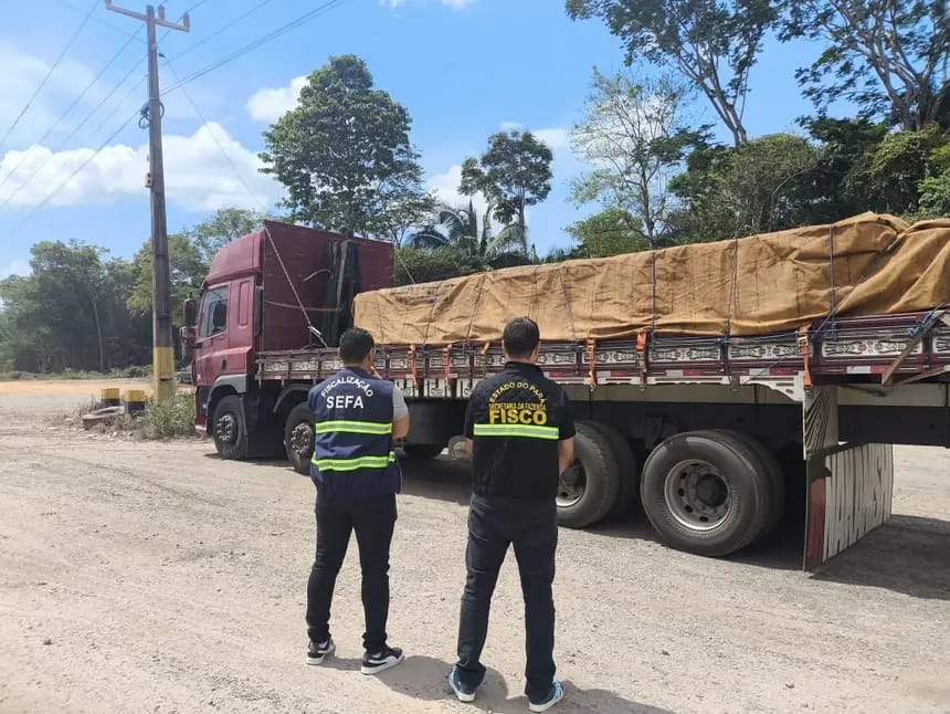 Fiscais apreendem 22 tanques de aditivos químicos para concreto em Marabá
